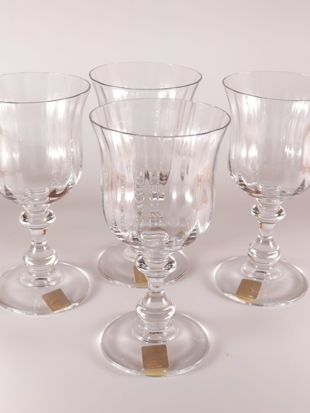 Mikasa French Countryside Wine Glass Optic Bowl TYC 01 Set of 4 Original Box